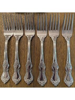 Reed & Barton Marlborough Heritage Flatware – Salad Forks – 18/10 Stainless